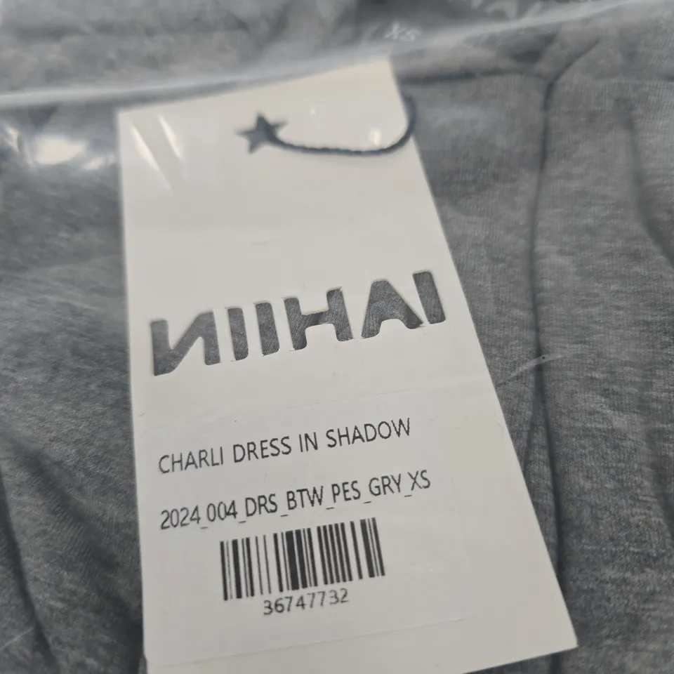NIIHAI - Charli Dress in Shadow – Charcoal, UK XS