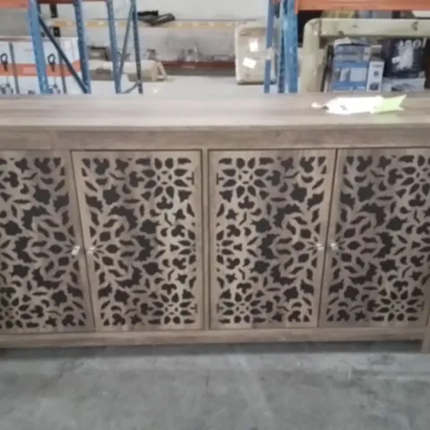 CULBREATH ARRASTIA 4 DOOR WIDE SIDEBOARD KNOTTY OAK