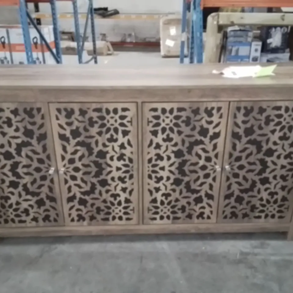 CULBREATH ARRASTIA 4 DOOR WIDE SIDEBOARD KNOTTY OAK