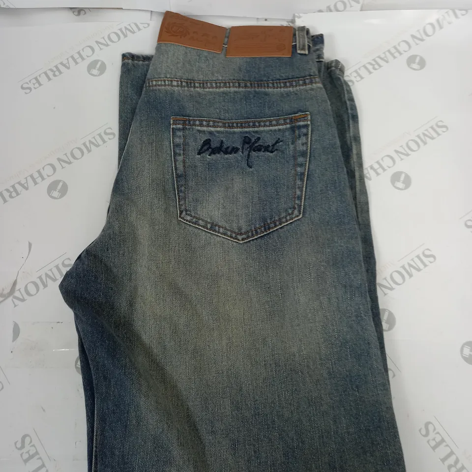 BROKEN PLANET WIDE LEG DENIM JEANS SIZE M