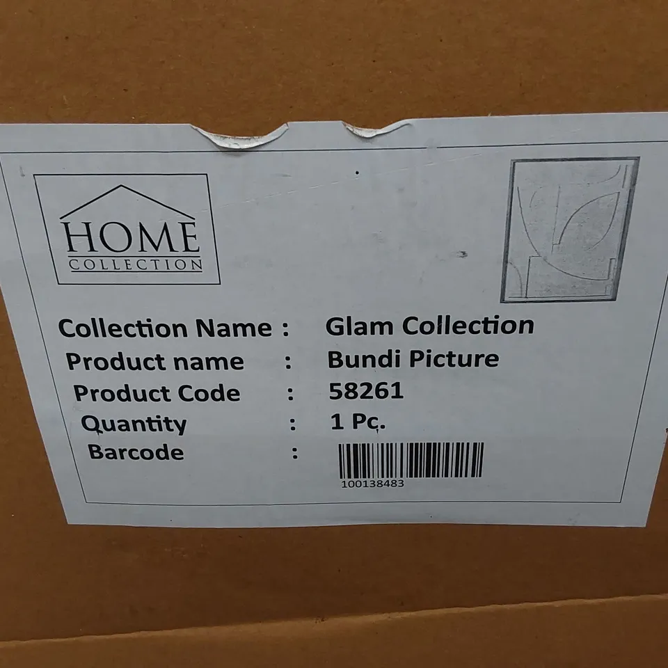 BOXED HOME COLLECTION GLAM WALL DECOR ART PIECE