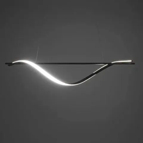 BOXED 1-LIGHT BLACK LED KITCHEN ISLAND PENDANT (1 BOX)