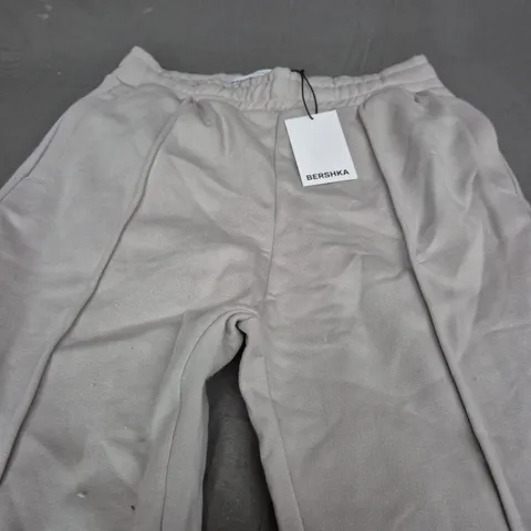 BERSHKA LIGHT GREY JOGGERS - XL