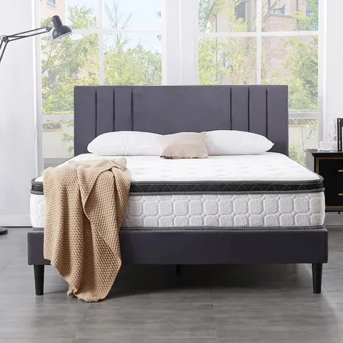QUALITY BOXED 4'6" DOUBLE CALTHORPE PILLOW TOP POCKET SPRUNG MATTRESS