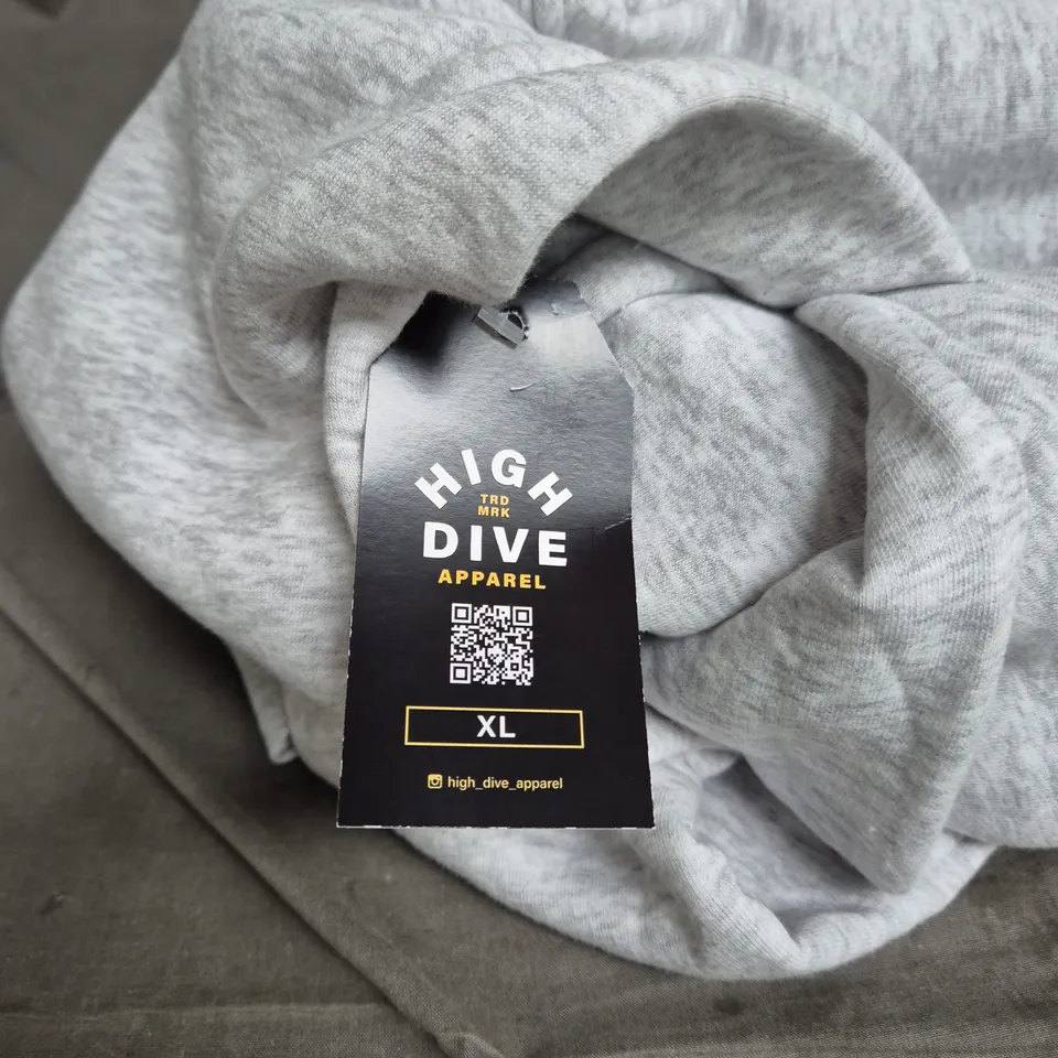 HIGH DIVE APPAREL GREY HOODIE – XL