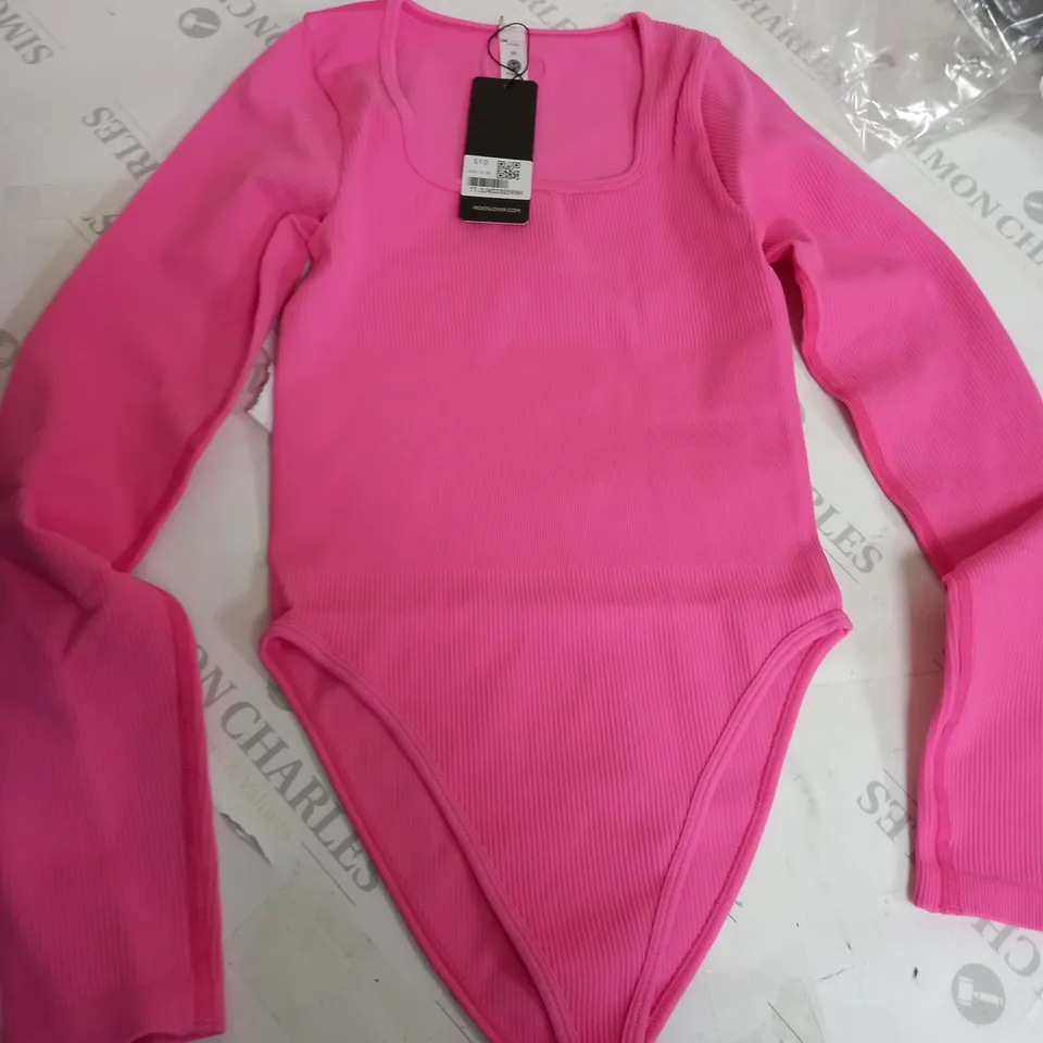 MOOSLOVER LEOTARD PINK ONE PIECE - SIZE MEDIUM