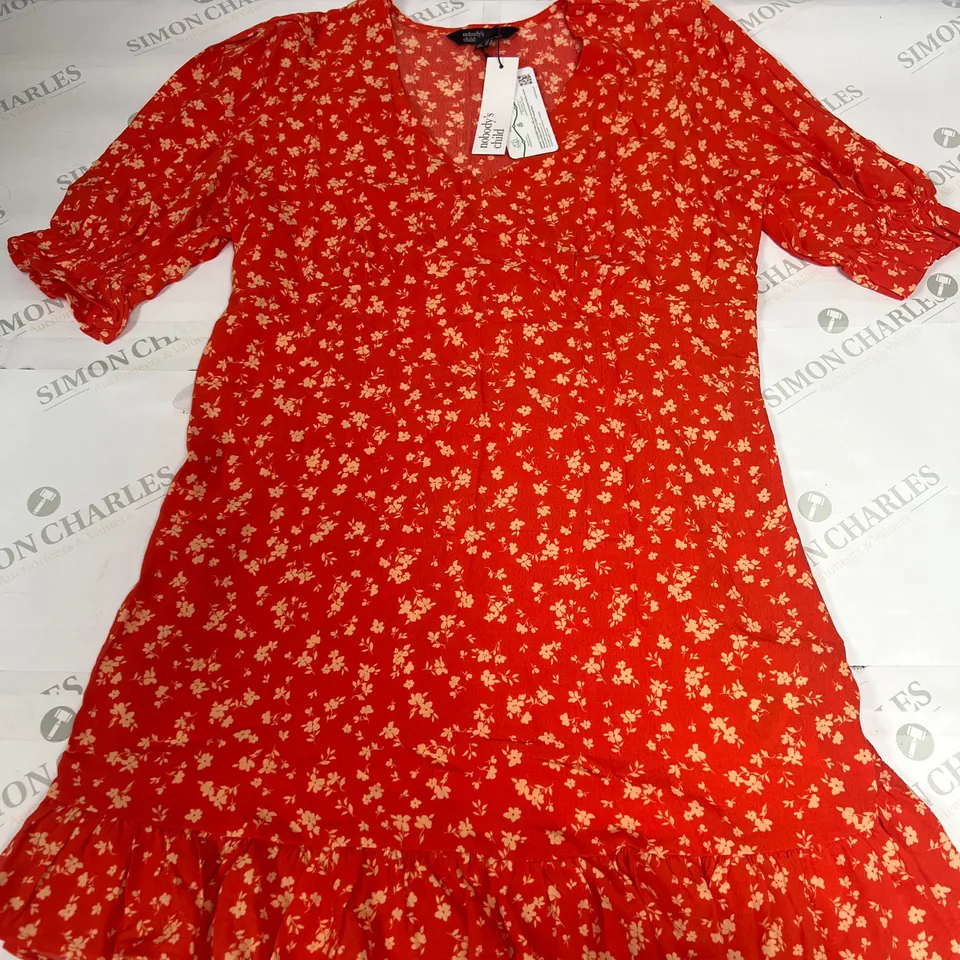 NOBODY’S CHILD LENZING PETITE DELILAH MINI DRESS IN RED SIZE 14