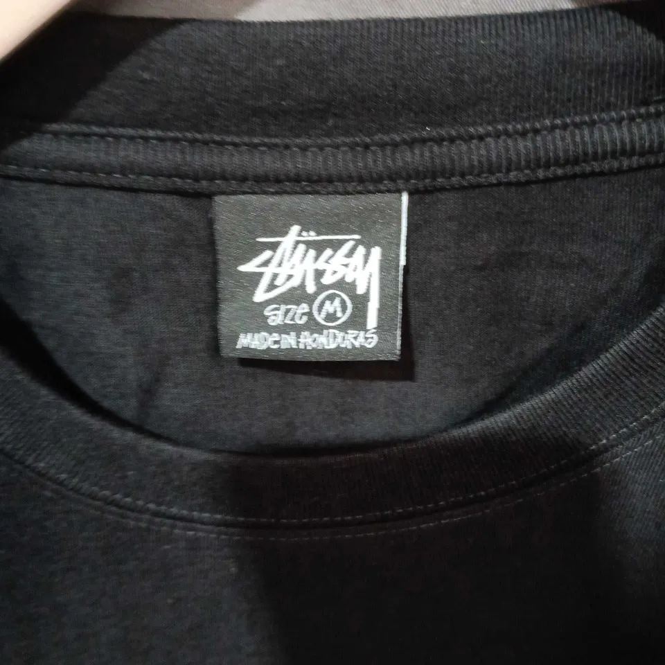 STÜSSY T-SHIRT – BLACK, SIZE M
