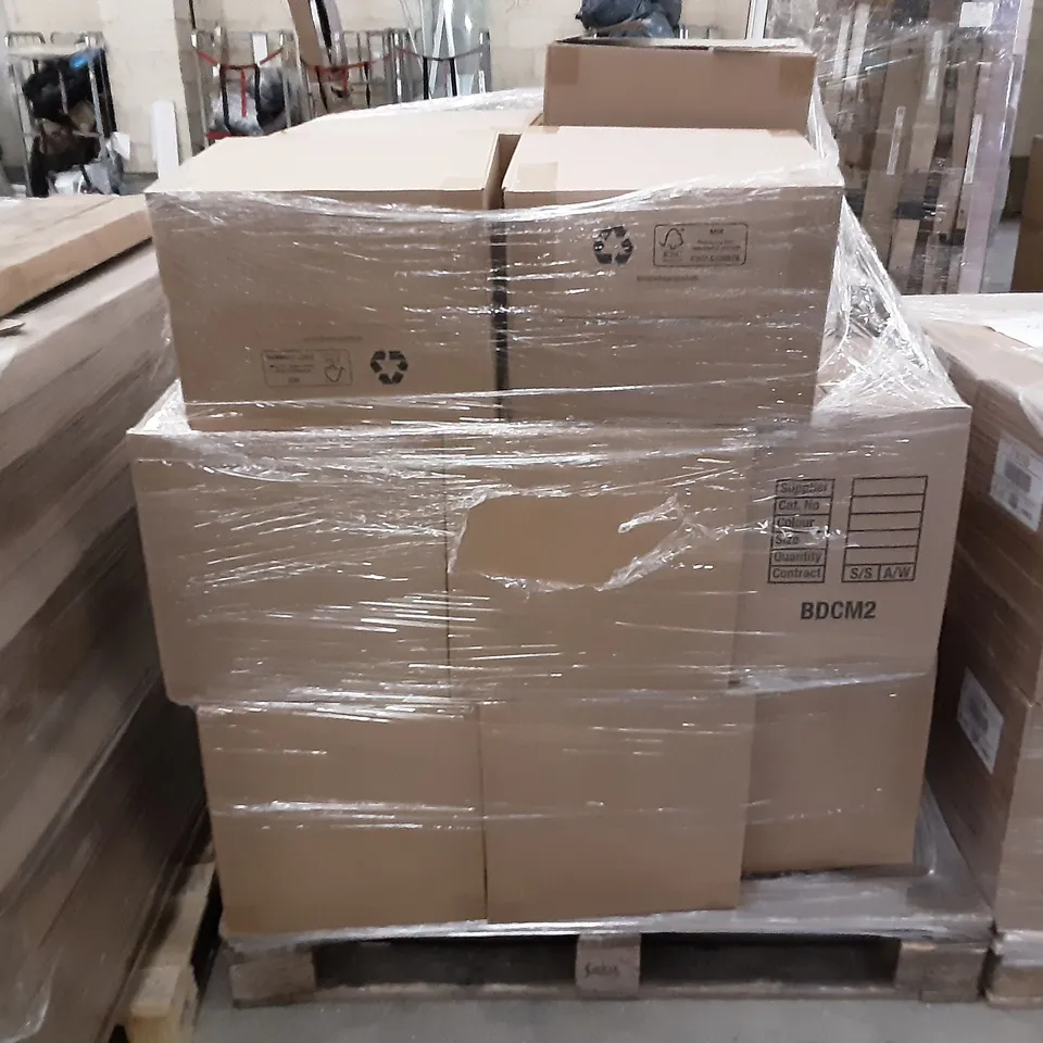 PALLET OF 21 BOXES OF COZEE HOME LAVENDER INFUSED WEIGHTED SHOULDER WRAP & 10 BOXES OF 24 SMUG. PILATES & YOGA RESISTANCE BANDS SETS
