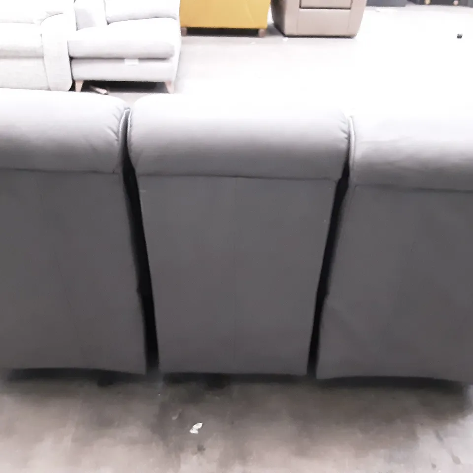 QUALITY BRITISH MANUFACTURED DESIGNER G PLAN HAMILTON 3 SEATER ELECTRIC RECLINING DOUBLE P222 CAPRI GREY 