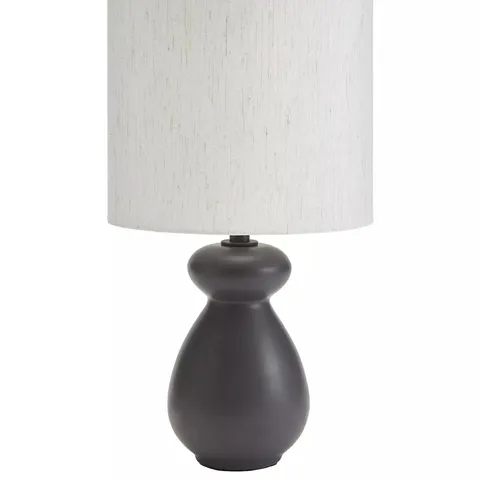 BLACK CHUBBY TABLE LAMP
