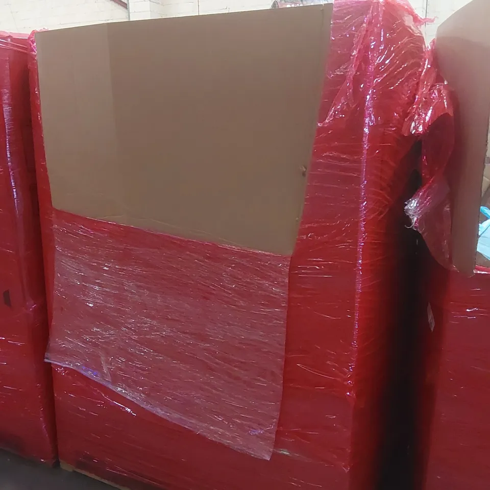 PALLET CONTAINING A VERY LARGE QUANTITY OF ASSORTED ITEMS INCLUDING: AKITAS DELUXE VACUUM CLEANER, CEILING FAN WITH LIGHT, EXERCISE BENCH ECT