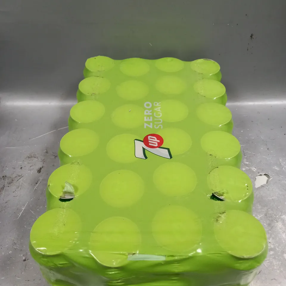 SEALED 7-UP ZERO SUGAR 24X330ML CANS - COLLECTION ONLY