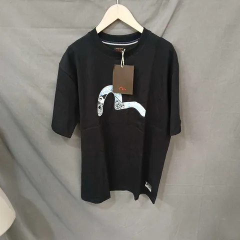 EVISU Custom Made T-Shirt – Black, Size L (Men's)
