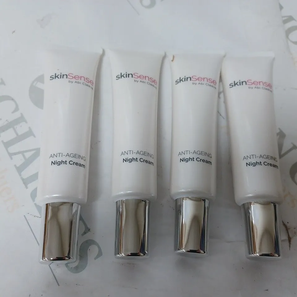 4 X SKIN SENSE BY ABI CLEEVE ANTI-AGEING NIGHT CREAM 25ML