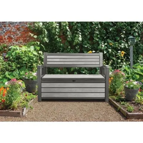 BAGGED HUDSON BRUSHED BENCH WITH STORAGE