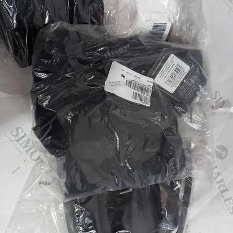 BOX OF APPROXIMATELY 10 ITEMS OF CLOTHING TO INCLUDE - SKECHERS PANTS - JOCKEY BRAS - STELLA HAND BAG