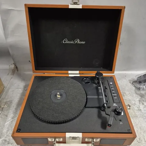 LENCO CLASSIC PHONO TURNTABLE WITH BLUETOOTH RECEPTION AND BUILT-IN SPEAKERS