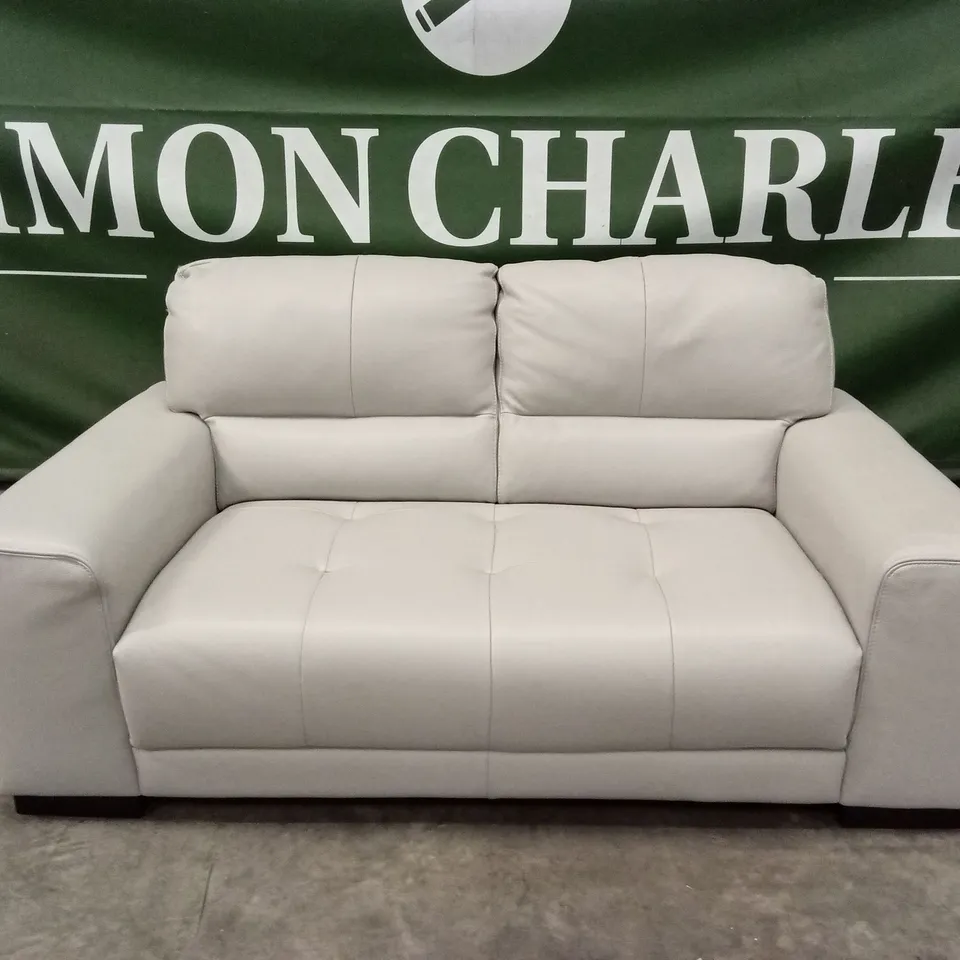 QUALITY DESIGNER ITALIAN MADE MARCOS 2 SEATER LEATHER LOVESEAT SOFA