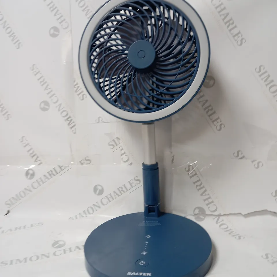BOXED SALTER PROFESSIONAL CORDLESS LED FOLDABLE FAN 