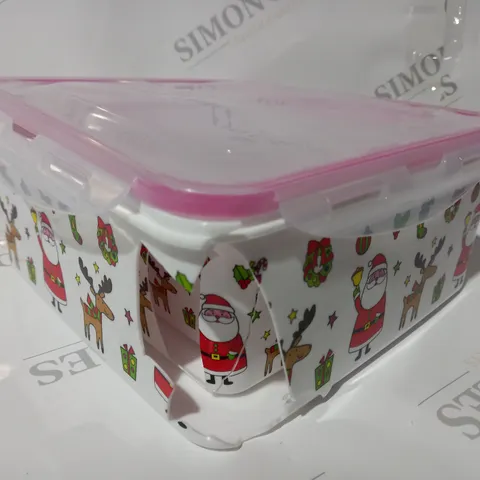 COOK'S ESSENTIALS SET OF 5 CHRISTMAS FOOD STORAGE BOXES