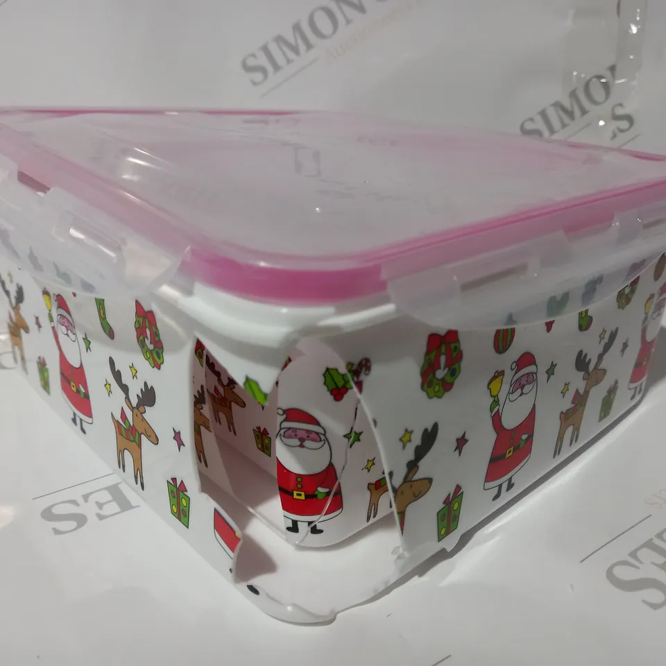 COOK'S ESSENTIALS SET OF 5 CHRISTMAS FOOD STORAGE BOXES
