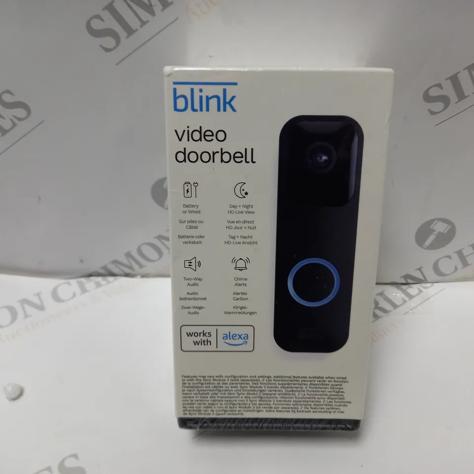 BOXED AND SEALED BLINK VIDEO DOORBELL
