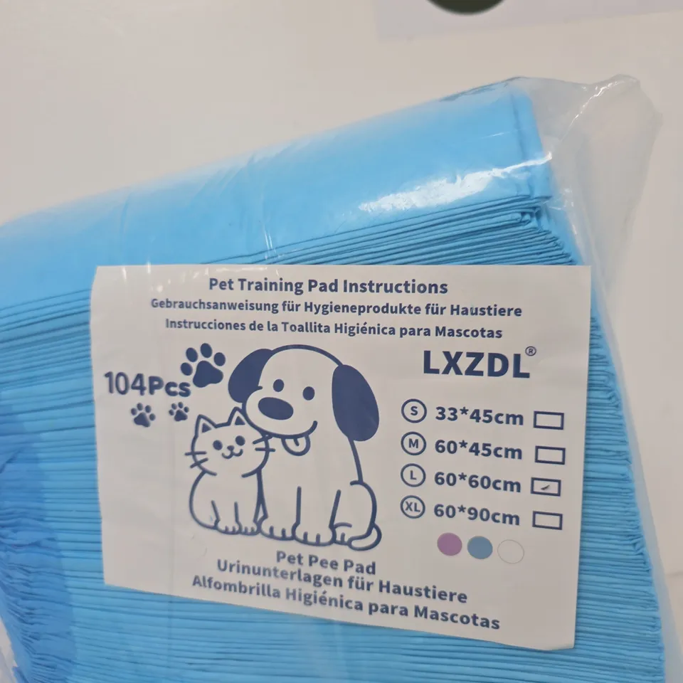 Pet Training Pads (LXZD L) – 104 pieces