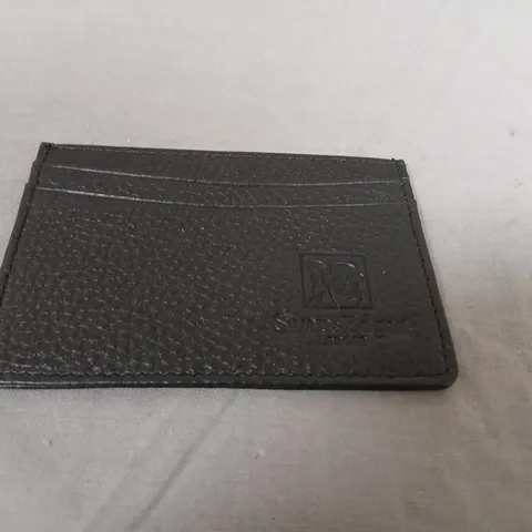 SWAN & EDGAR CREDIT CARD HOLDER – BLACK PEBBLED LEATHER