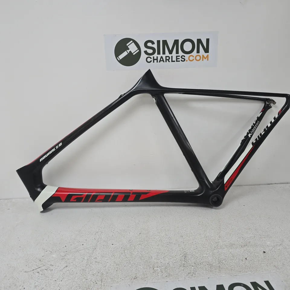 GIANT ROAD BIKE FRAME – ADVANCED, BLACK/RED/WHITE