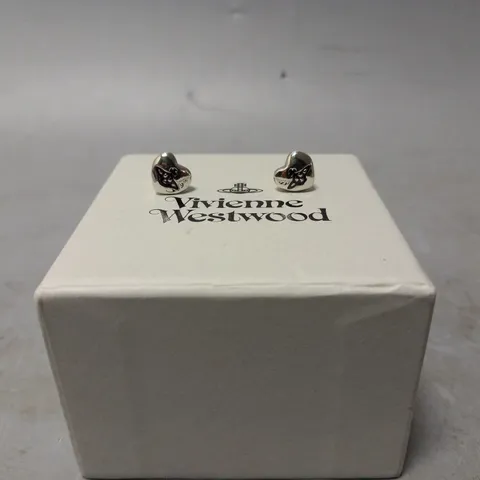 BOXED VIVIENNE WESTWOOD HEART EARRINGS 