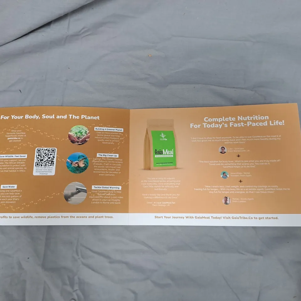 BOX OF APPROXIMATELY 50 GAIATRIBE PROMOTIONAL LEAFLETS