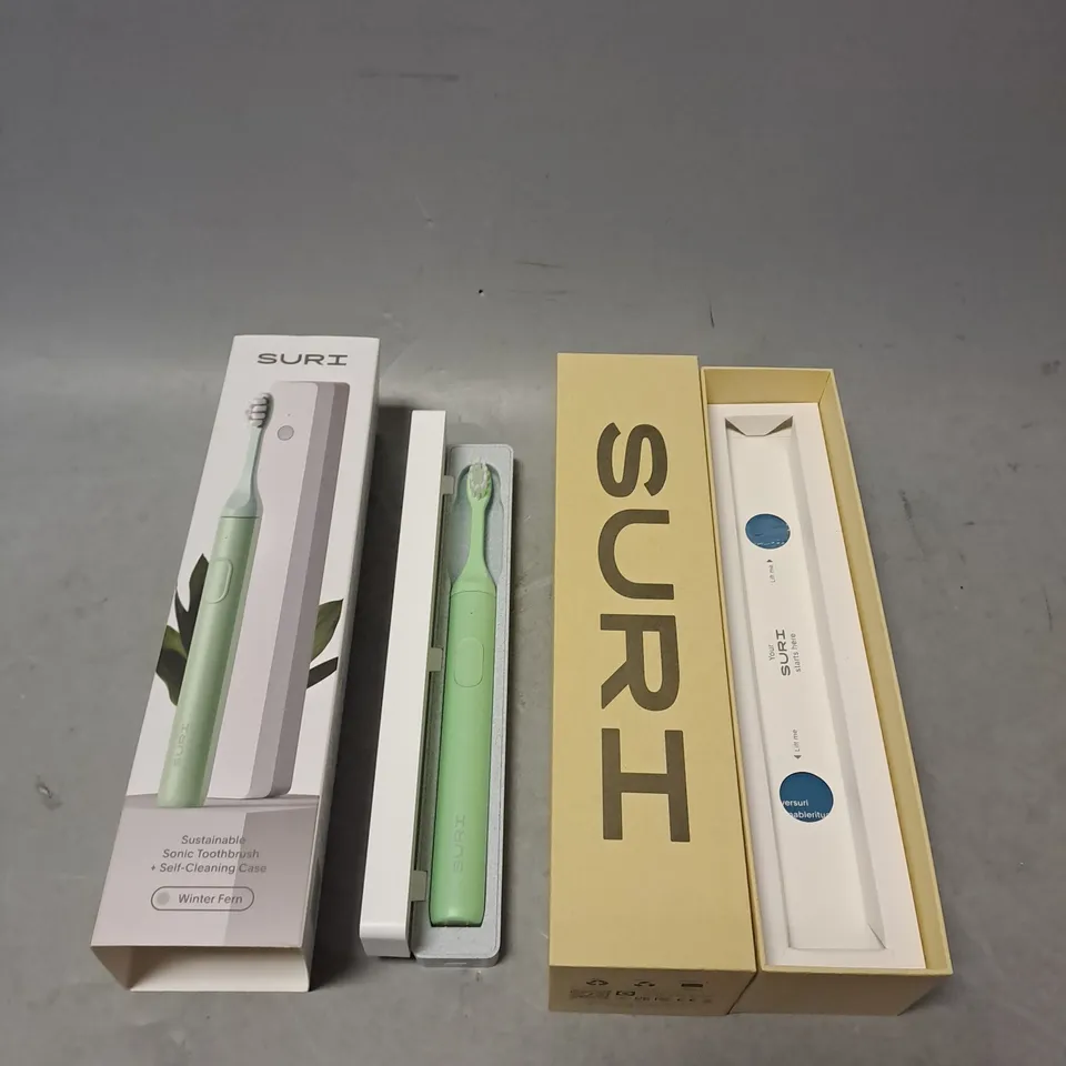 BOXED SURI SONIC TOOTHBRUSH IN WINTER FERN