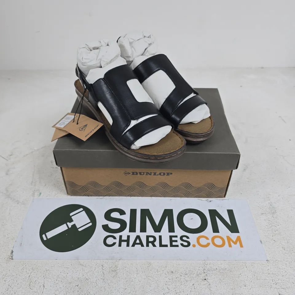 DUNLOP BLAIR DLP180 BLACK SANDALS – UK 5