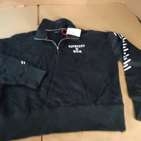 SUPERDRY CORE HALF ZIP JUMPER - UK 12