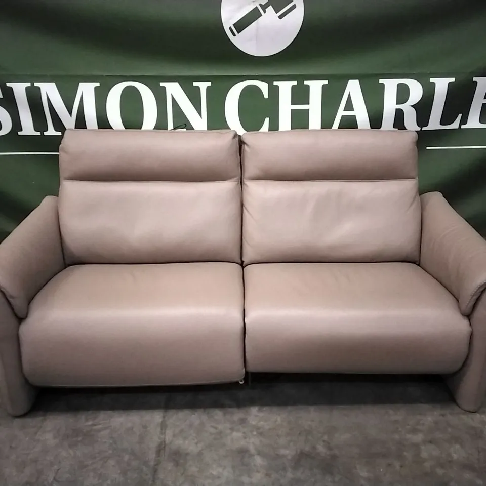 QUALITY DESIGNER ITALIAN MADE CALIA ITALIA 3 SEATER LEATHER POWER RECLINER SOFA