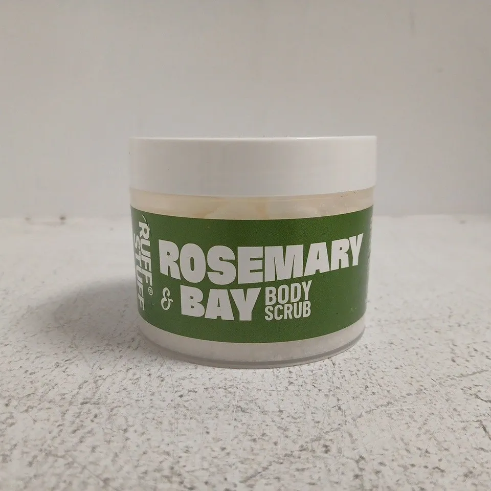RUFF STUFF ROSEMARY & BAY BODY SCRUB - 250G