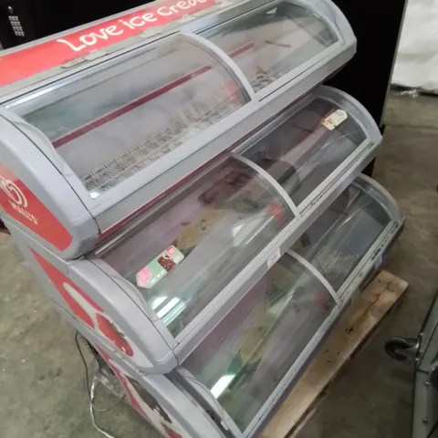 VISIMAX 3 LAYER FREEZER/ICE CREAM FREEZER, 3 DECK FROZEN FOOD MERCHANDISER, DISPLAY FREEZER.