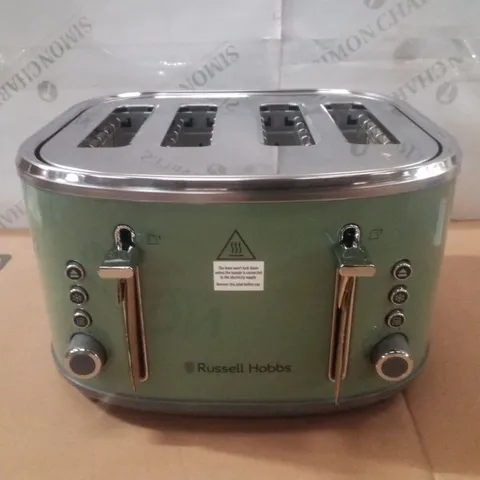 BOXED RUSSELL HOBBS 26294 STYLEVIA 4 SLICE TOASTER - SAGE