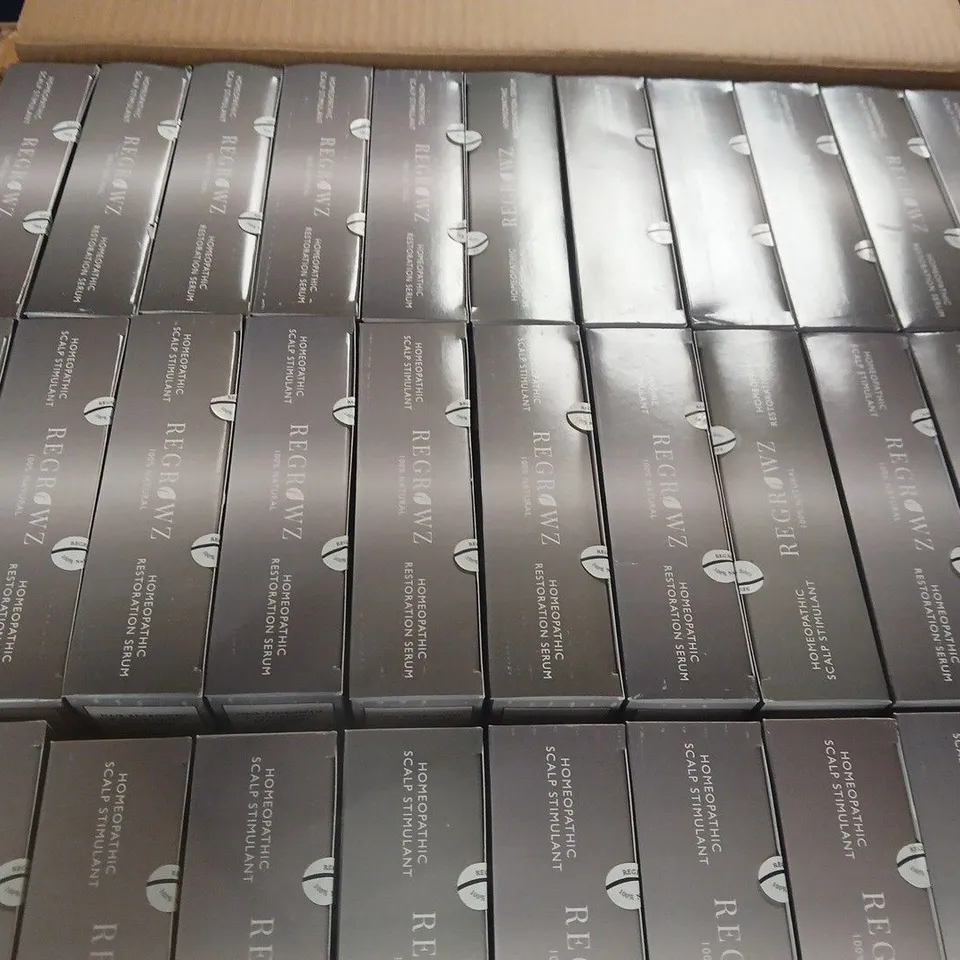 APPROXIMATELY 66 BOXED REGROWZ FOR MEN HAIR REGROWTH & THICKENING TREATMENTS 