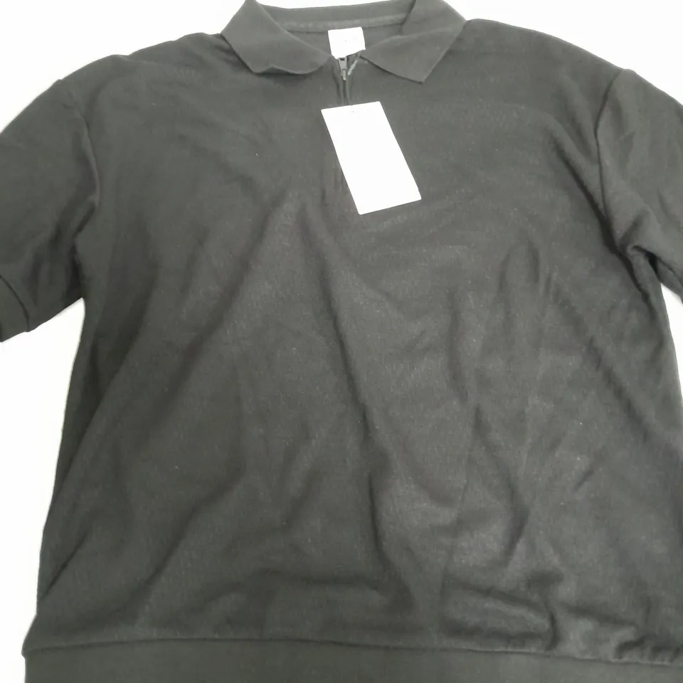 ZARA BLACK POLO SHIRT - EUR SMALL