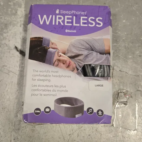 BOXED SLEEP PHONES BLUETOOTH SLEEPING HEADPHONES IN GREY - L
