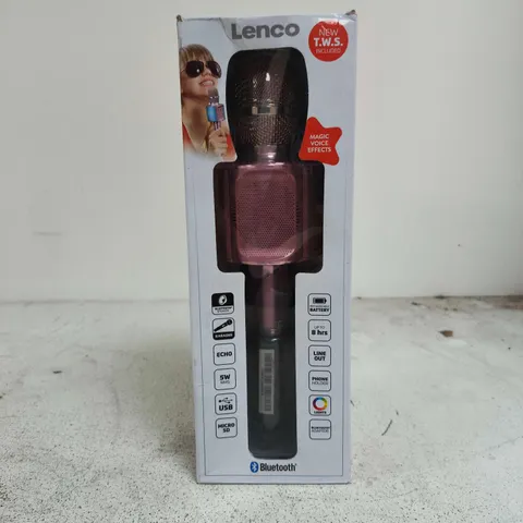 LENCO KAROKE BLUETOOTH MICROPHONE WITH LIGHTS AND SOUND