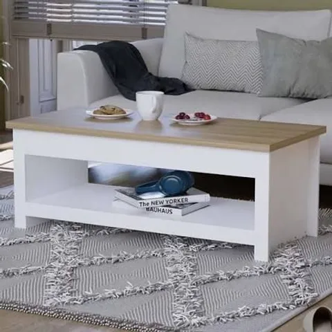 BOXED VIDA DESIGNS ARLINGTON COFFEE TABLE - WHITE