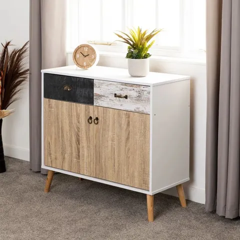 BOXED BALHAM 91CM WIDE 2-DRAWER SIDEBOARD (1 BOX)