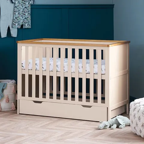 BOXED OBABY EVIE MINI UNDER DRAWER 120 X 60CM - CASHMERE