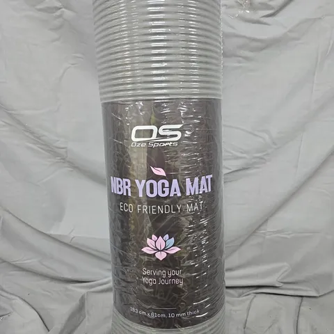 OZE SPORTS NBR YOGA MAT – ECO-FRIENDLY, 183 X 61 CM, 10 MM THICK