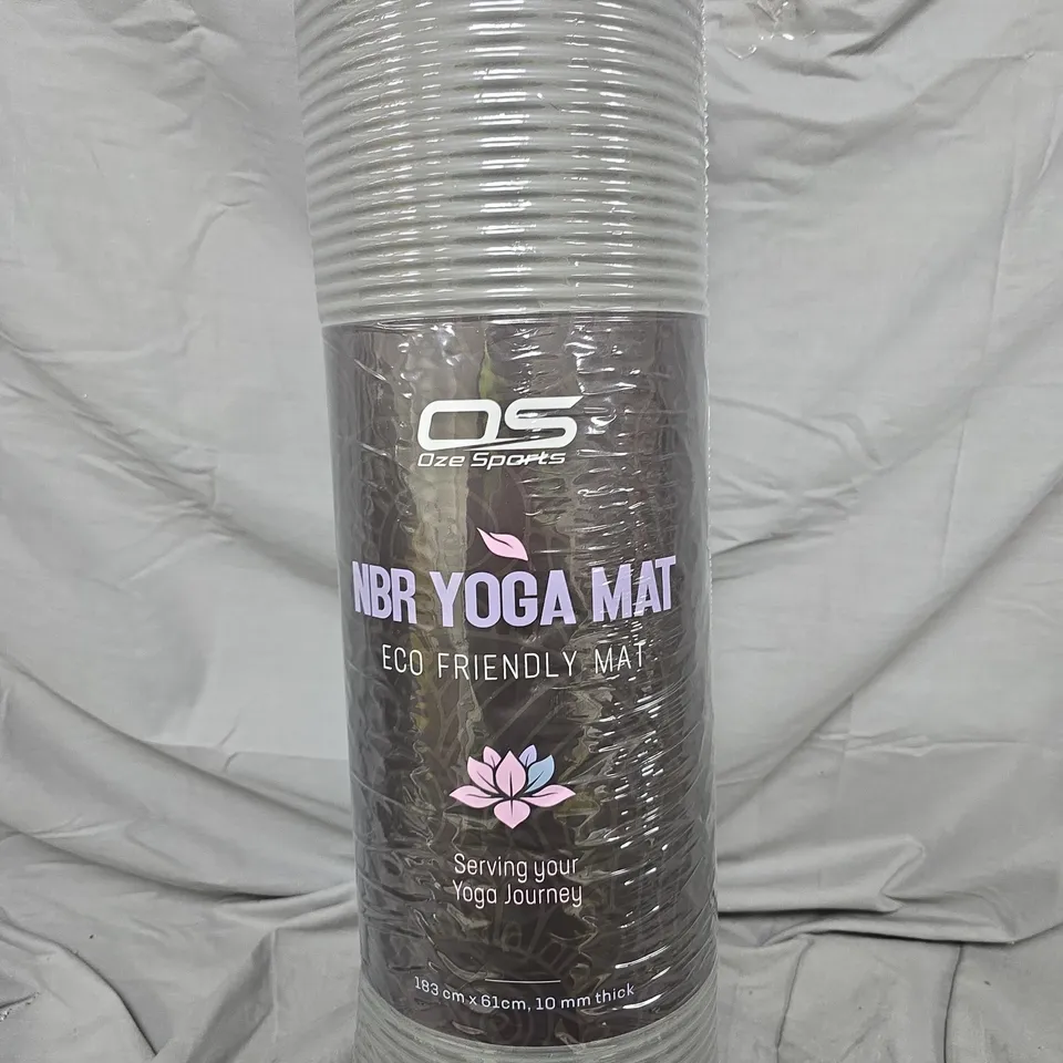 OZE SPORTS NBR YOGA MAT – ECO-FRIENDLY, 183 X 61 CM, 10 MM THICK