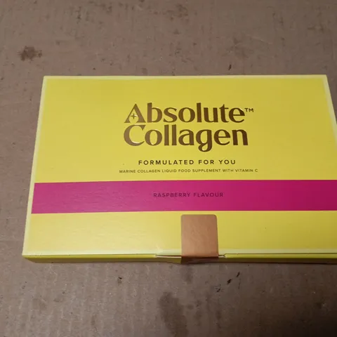 ABSOLUTE COLLAGEN RASPBERRY FLAVOUR MARINE COLLAGEN LIQUID SUPPLEMENT 14 SACHETS 
