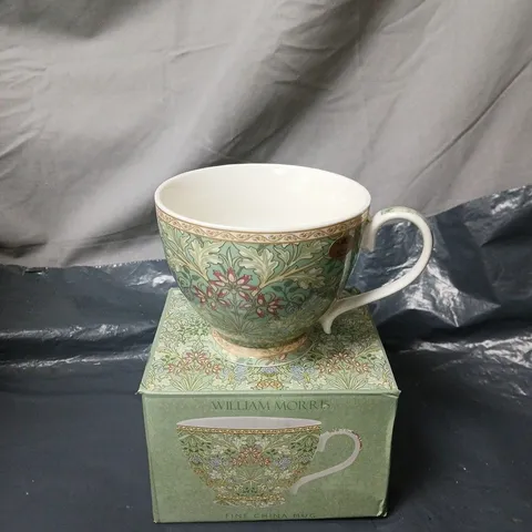 WILLIAM MORRIS FINE CHINA MUG – PATTERNED CERAMIC TEA CUP
